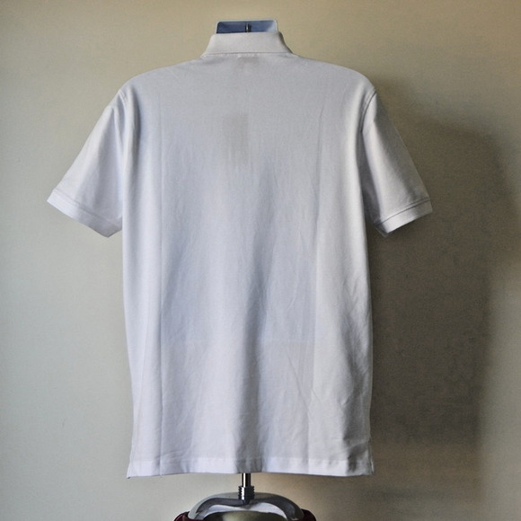 NWT Men Premium DIESEL T-SMITH-OFF Cotton Pique Polo Shirt WHITE Size XL - Picture 7 of 7